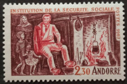 ANDORRE FRANCAIS / YT 183 / SECURITE SOCIALE - SANTE - CHAT - CHEMINEE - ENFANT / NEUF ** / MNH - Unused Stamps
