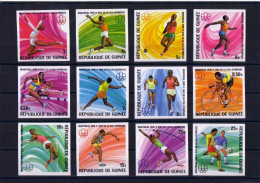 Olympics 1976 - Cycling - GUINEA - Set 12 V Imp. MNH - Verano 1976: Montréal