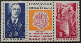 ANDORRE FRANCAIS / YT 225A / HISTOIRE - CELEBRITE - GENERAL CHARLES DE GAULLE / NEUFS ** / MNH - Unused Stamps
