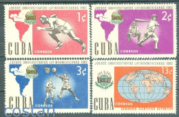 1962 University Games,Baseball,basketball,running,world Map,cuba,813,MNH - Honkbal