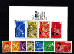 Olympics 1976 - Cycling - ANTIGUA - S/S+Set MNH - Ete 1976: Montréal