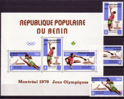 Olympics 1976 - Basketball - BENIN - S/S+Set MNH - Verano 1976: Montréal