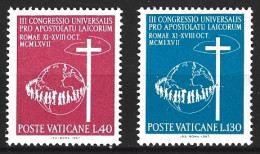 VATICAN. N°471-2 De 1967. Congrès Pour L'apostolat Des Laïques. - Cristianismo