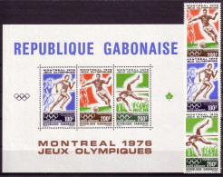 Olympics 1976 - Soccer - GABON - S/S+Set MNH - Estate 1976: Montreal