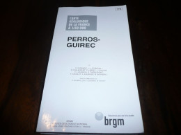 BRETAGNE COTES DU NORD D'ARMOR PERROS GUIREC BRGM CARTE GEOLOGIQUE 1/50 000 SERVICE GEOLOGIQUE NATIONAL 2015 - Bretagne