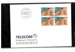 3000 Bern - Jour D'emission - Telecom Unisource - 15 03 1994 - Beli FDC 077 - Brieven En Documenten