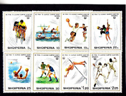 Olympics 1976 - Fencing - ALBANIA - Set 8v Perf. MNH - Ete 1976: Montréal