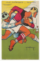 197 - Jeux Olympiques - Paris 1924 - Rugby - Illustrateur Roowye - Rugby