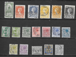 PAYS-BAS NEDERLAND ENTRE N° 119 ET 213 (YT) 18 TIMBRES COTE = 24 EUROS - Oblitérés