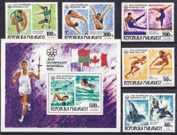 Olympics 1976 - Gymnastics - MALAGASY - S/S+Set MNH - Sommer 1976: Montreal