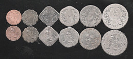 BURMA/MYANMAR COIN 1953-55 ISSUED 6 COINS COMPLETE SET, AUNC - Myanmar (Birma 1948-...)