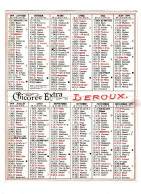 Calendrier 1979 CHICOREE LEROUX   Avec Reproduction De Chromos Anciens  (PPP46504) - Tamaño Pequeño : 1971-80