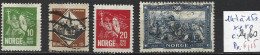 NORVEGE 147 à 150 Oblitérés ( 147-149 : * ) Côte 24.60 € - Used Stamps