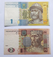 UKRAINE - 1,2 HRYVNA - P 116, P 117  (2004-2018) - UNC - BANKNOTES - PAPER MONEY - CARTAMONETA - - Ukraine