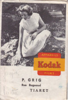 Pochette Photos - Kodak - P. Grig - Rue Bugeaud - TIARET - Supplies And Equipment