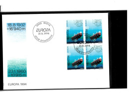 3000 Berne - Jour D'émission - Europa 1994 - 17 05 1994 - Beli FDC 100 - Lettres & Documents