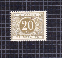 1895 Nr TX6** Zonder Scharnier.Cijfer Op Gekleurde Achtergrond. - Briefmarken