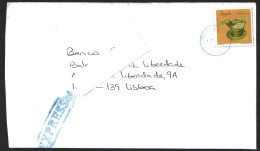 Express Letter From Luanda, Angola To Lisbon With Traditional Ceramic Stamp 1998.Carta Express De Luanda, Angola Para Li - Angola