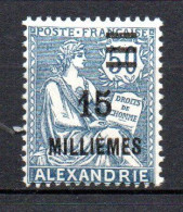 Col41 Colonies Alexandrie N° 62 Neuf X MH Cote  5,00€ - Ongebruikt