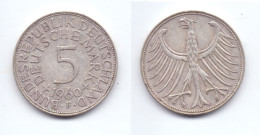 Germany 5 Mark 1960 F - 5 Marchi