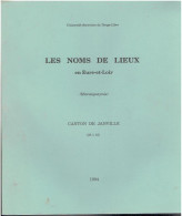 CANTON DE JANVILLE 1994 ETUDE SUR LES 1651 NOMS DE LIEUX LES NOMS DE LIEUX EN EURE ET LOIR MICROTOPONYMIE - Centre - Val De Loire