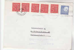 1969 SWEDEN  To GERMANY REDIRECTED Cover Stamps - Brieven En Documenten