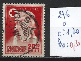 NORVEGE 276 Oblitéré Côte 1.20 € - Used Stamps