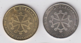 Toulouse - 1 Euro Et 2 Euro  1998 - Euros Des Villes