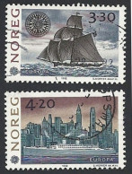 Norwegen, 1992, Mi.-Nr. 1096-1097, Gestempelt - Gebruikt