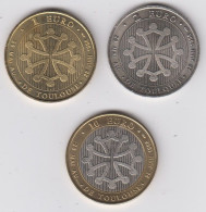 Toulouse - 1 Euro - 2 Euro Et 10 Euro 1998 - Euro Delle Città