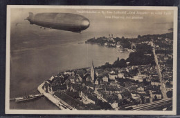 Ansichtskarte Zeppelin - Friedrichshafen , Zur Erinnerung Besuch Werft Gelaufen - Zeppeline