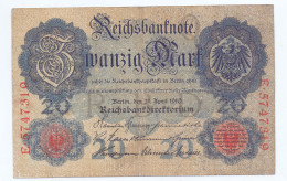 Germany 20 Mark 1910 (7 Digits) - 20 Mark