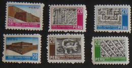 Peru/Pérou  1968  YT N°PE 485-90 Surtaxe Restaur. Chan-Chan (6 Val) - N**  Cote 1.80€ - Pérou