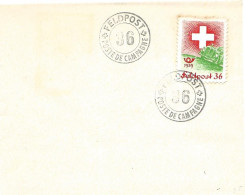 409 - 2 - Petite Lettre Avec Timbre Militaire Et Cachet "Feldpost/Poste De Campagne  36" - Dokumente