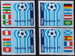 Peru/Pérou  1978  YT N°PE 630-33 Bloc Coupe Du Monde "Argentina 1978" (4 Val) - N** Cote 3€ - Pérou