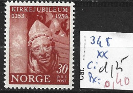 NORVEGE 348 ** Côte 1.25 € - Unused Stamps
