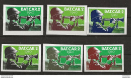 409 - 11 - 6 Timbres Non-dentelés Neufs "Bat. CAr. 2 1940" (sans No D'unité) - Vignettes