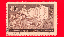 CINA - 1952 - Riforma Agraria - Peasants And Tractor (Original) - 400 - Neufs