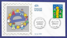 Frankreich  2000  Mi.Nr. 3468 , EUROPA CEPT Kinder Bauen Sternenturm - FDC  Premier Jour Strasbourg 9-05-2000 - 2000