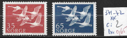 NORVEGE 371-72 ** Côte 2 € - Unused Stamps