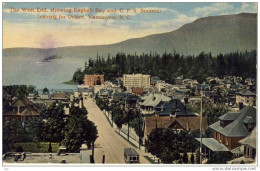 VANCOUVER, B.C.  - The West End, Showing English Bay And C.P.R. Steamer Leaving For Orient, VANCOUVER, B.C. - Vancouver