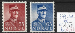 NORVEGE 379-80 ** Côte 1.50 € - Ungebraucht