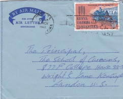 From Kenya, Uganda & Tanganyika To UK- 1963 - Kenya, Uganda & Tanganyika