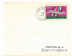 409 - 22 - Petite Lettre Avec Timbre Militaire Et Cachet "Stab. Vpf. Abt.3. - Dokumente