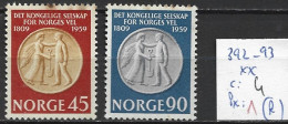 NORVEGE 392-93 ** Côte 4 € ( Rouille ) - Unused Stamps