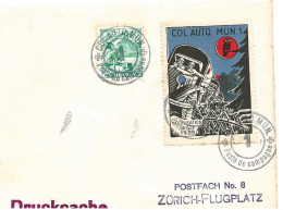 409 - 27 - Petite Lettre Avec Timbre Militaire Et Cachet "Col. Auto.Mun.1" - Affranchssement Mixte - Cartas & Documentos