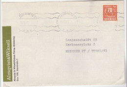 1967 SWEDEN Sundbyberg ADVERT COVER To Germany, Stamps - Lettres & Documents