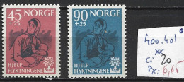 NORVEGE 400-401 ** Côte 20 € - Refugiados