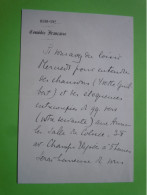 Autographe Béatrix DUSSANE (1888-1969) ACTRICE - COMEDIE FRANCAISE - Attori E Comici 