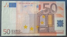 Billet 50 Euros 2002 - TTB - Signé Wim Duisenberg - Série N - 50 Euro